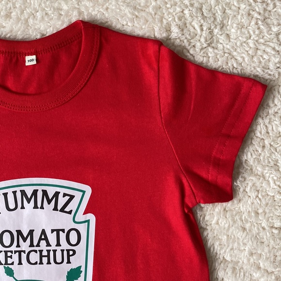 *NWOT* YSCULBUTOL Tomato Ketchup Toddler Shirt - Picture 7 of 10